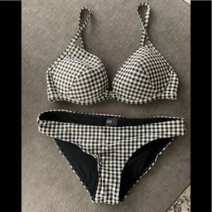 H&M Black and White Swimsuit